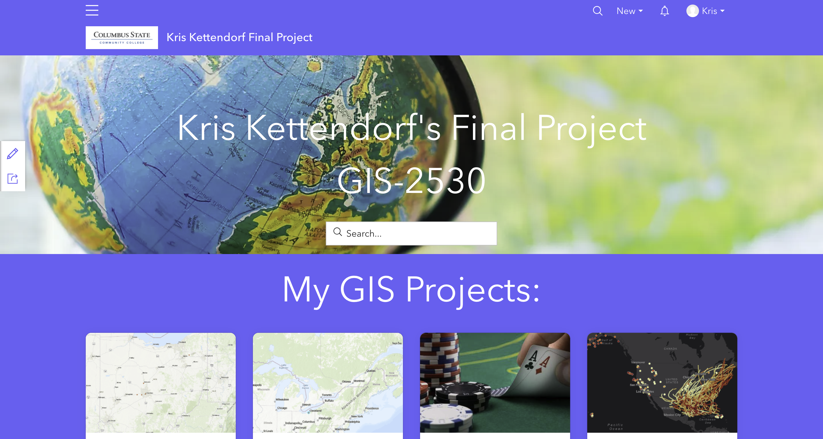This is a final project relating to Web Geographical Information or WebGIS for short by Kris Kettendorf